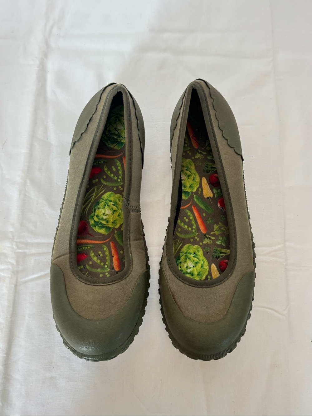 Muck Boot Company Women's Muckster Flat garden shoes olive green Size 8 - Picture 4 of 11